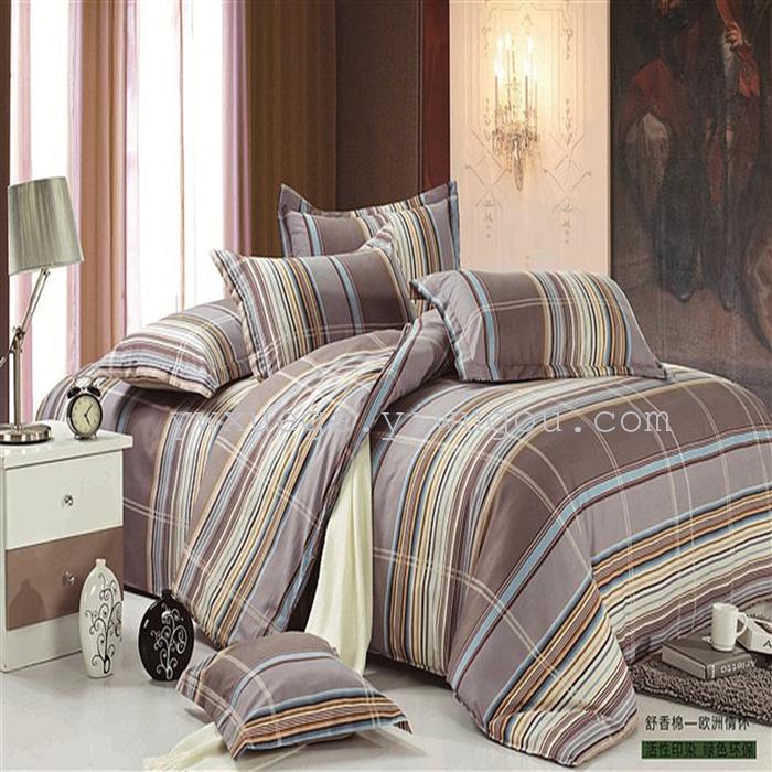 Home textiles bedding set of four snow pigeon Shu Xiang pattern cotton four set color range trade selling low price marketing quality assurance--the art style Home textiles bedding set of four snow pigeon Shu Xiang pattern cotton four set color range trade selling low price marketing quality assurance--the art style