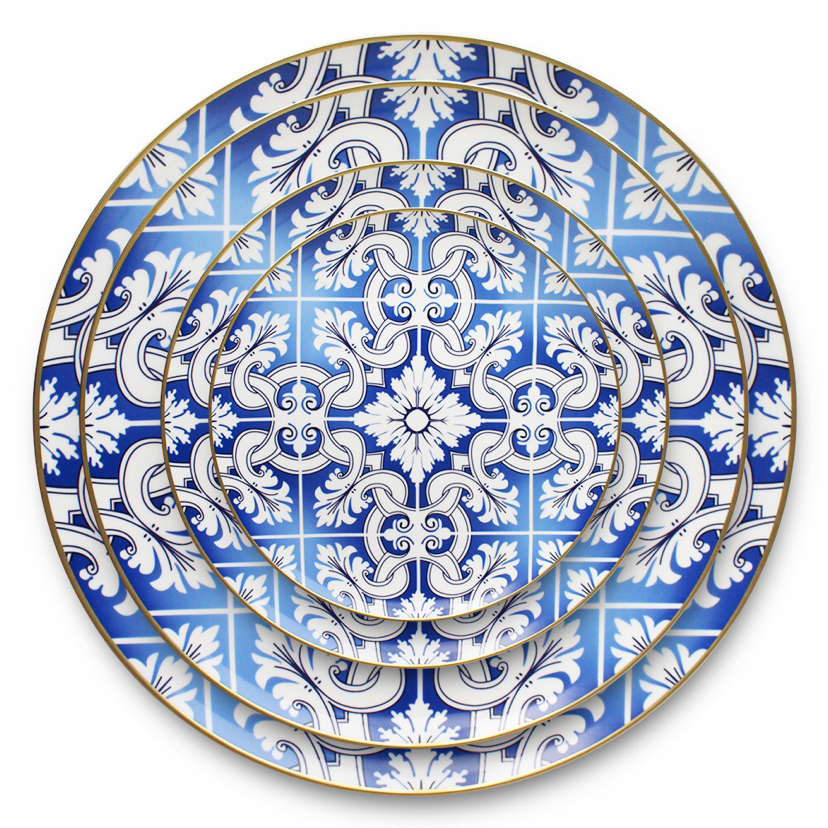 High-End Bone China Western Food Plate Hotel Table Setting Daily Necessities Gift Affordable Luxury Kitchen Supplies Steak Phnom Penh