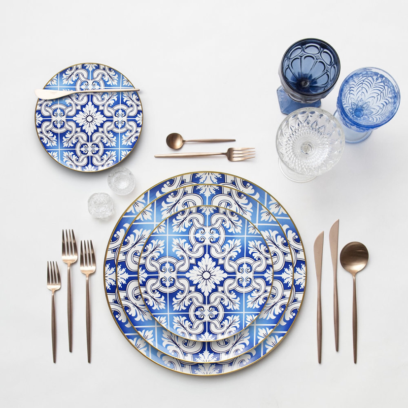 High-End Bone China Western Food Plate Hotel Table Setting Daily Necessities Gift Affordable Luxury Kitchen Supplies Steak Phnom Penh High-End Bone China Western Food Plate Hotel Table Setting Daily Necessities Gift Affordable Luxury Kitchen Supplies Steak Phnom Penh