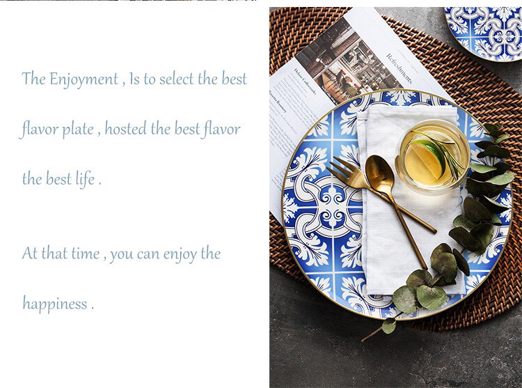 High-End Bone China Western Food Plate Hotel Table Setting Daily Necessities Gift Affordable Luxury Kitchen Supplies Steak Phnom Penh High-End Bone China Western Food Plate Hotel Table Setting Daily Necessities Gift Affordable Luxury Kitchen Supplies Steak Phnom Penh