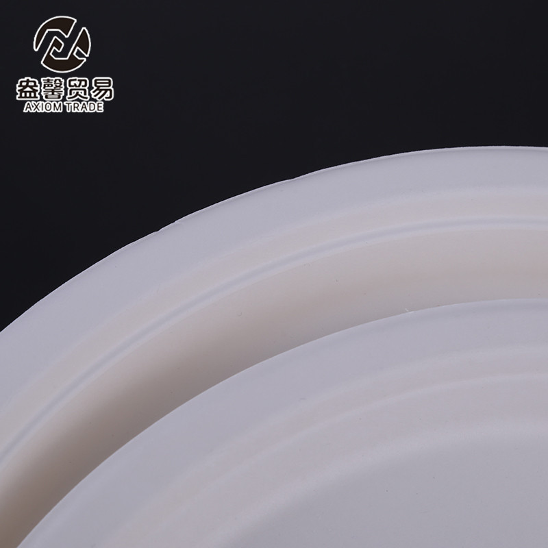 Large and Small Plate Bagasse Degradable Disposable Service Plate Oval Dish Environmentally Friendly Fruit Meal Flat Ware Birthday Paper Pallet