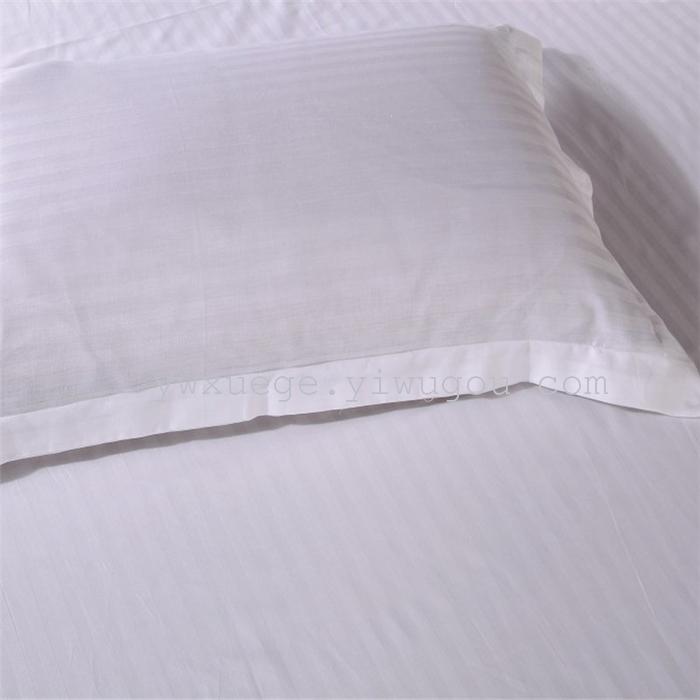 Hotel room hotel dedicated four-piece bedding set Cotton satin solid color satin Suite four set wholesale custom-made a golden