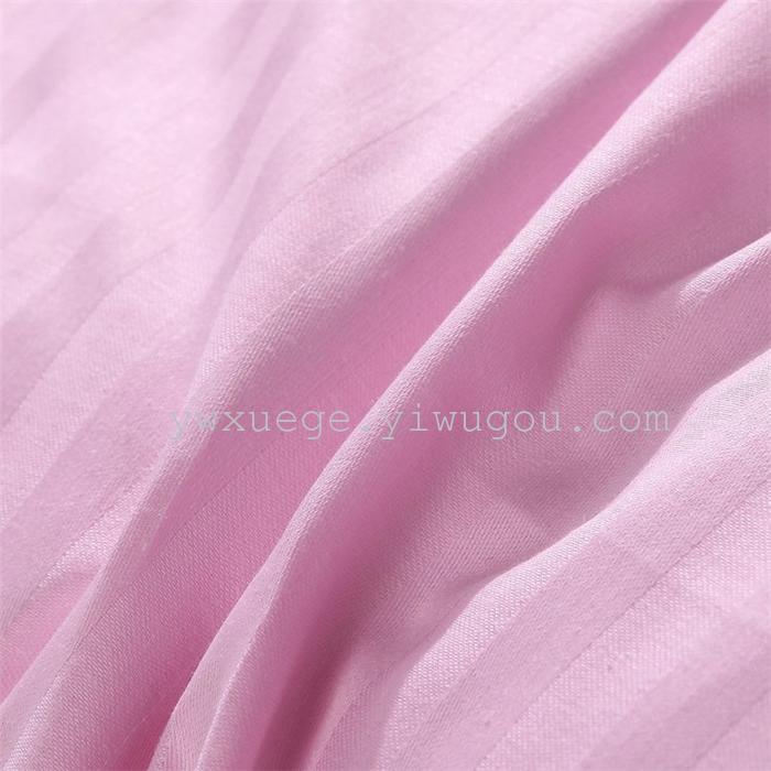 Hotel room hotel dedicated four-piece bedding set Cotton satin solid color satin Suite four set wholesale custom-made a golden