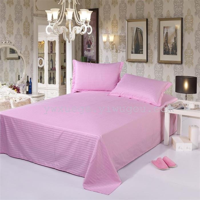 Hotel room hotel dedicated four-piece bedding set Cotton satin solid color satin Suite four set wholesale custom-made a golden