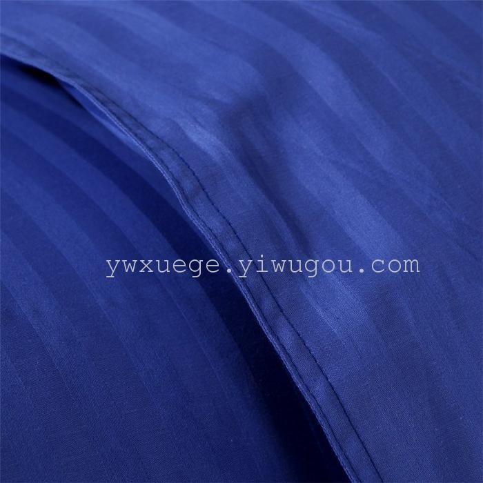 Hotel room hotel dedicated four-piece bedding set Cotton satin solid color satin Suite four set wholesale custom-made a golden