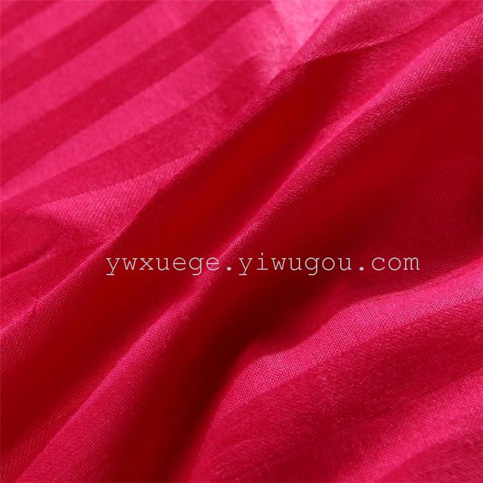 Hotel room hotel dedicated four-piece bedding set Cotton satin solid color satin Suite four set wholesale custom-made a golden