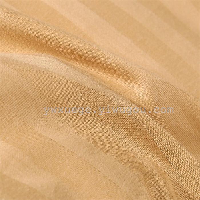 Hotel room hotel dedicated four-piece bedding set Cotton satin solid color satin Suite four set wholesale custom-made a golden