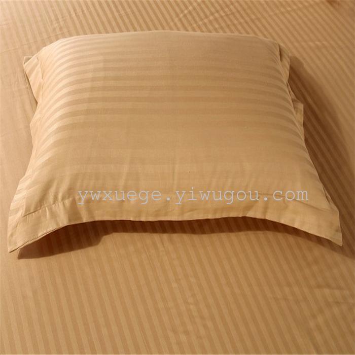 Hotel room hotel dedicated four-piece bedding set Cotton satin solid color satin Suite four set wholesale custom-made a golden