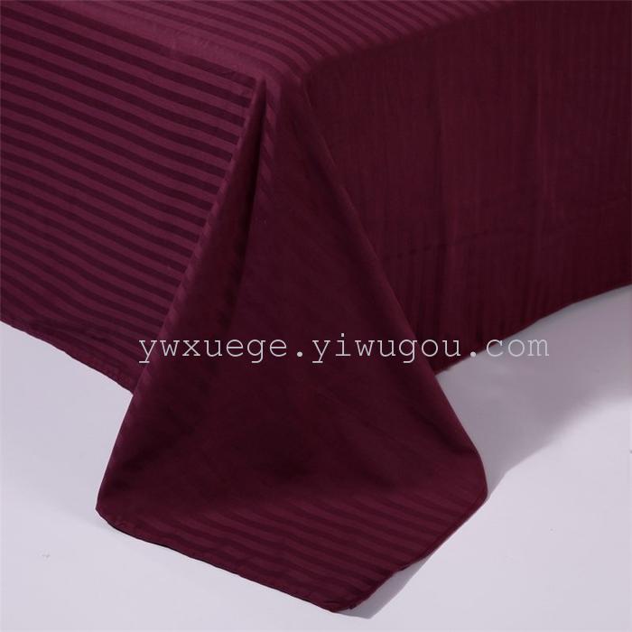 Hotel room hotel dedicated four-piece bedding set Cotton satin solid color satin Suite four set wholesale custom-made a golden