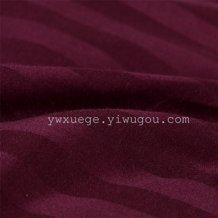 Hotel room hotel dedicated four-piece bedding set Cotton satin solid color satin Suite four set wholesale custom-made a golden