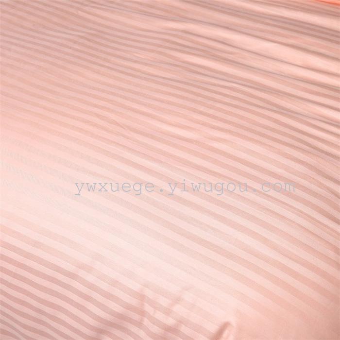 Hotel room hotel dedicated four-piece bedding set Cotton satin solid color satin Suite four set wholesale custom-made a golden