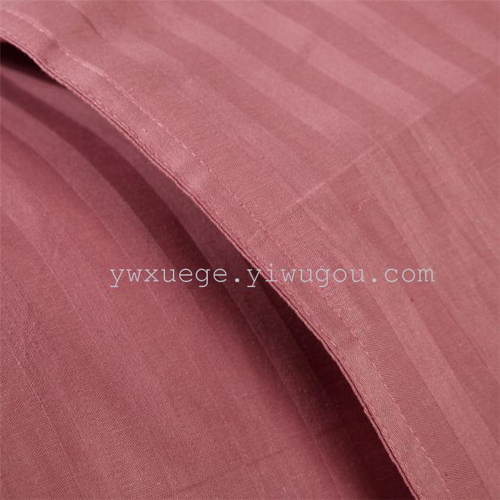 Hotel room hotel dedicated four-piece bedding set Cotton satin solid color satin Suite four set wholesale custom-made a golden
