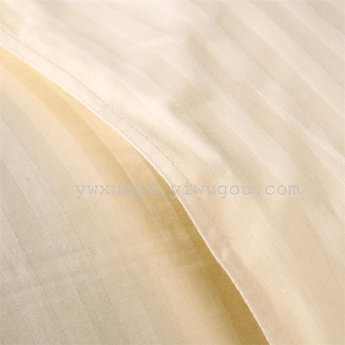 Hotel room hotel dedicated four-piece bedding set Cotton satin solid color satin Suite four set wholesale custom-made a golden