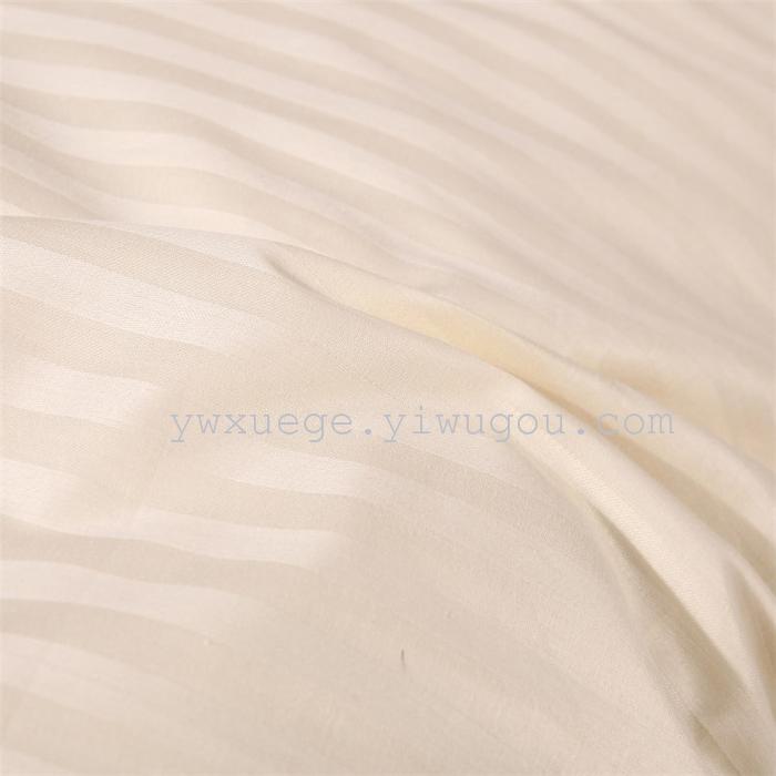 Hotel room hotel dedicated four-piece bedding set Cotton satin solid color satin Suite four set wholesale custom-made a golden