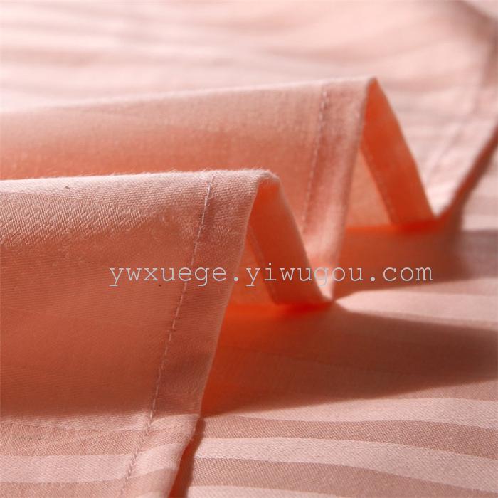 Hotel room hotel dedicated four-piece bedding set Cotton satin solid color satin Suite four set wholesale custom-made a golden
