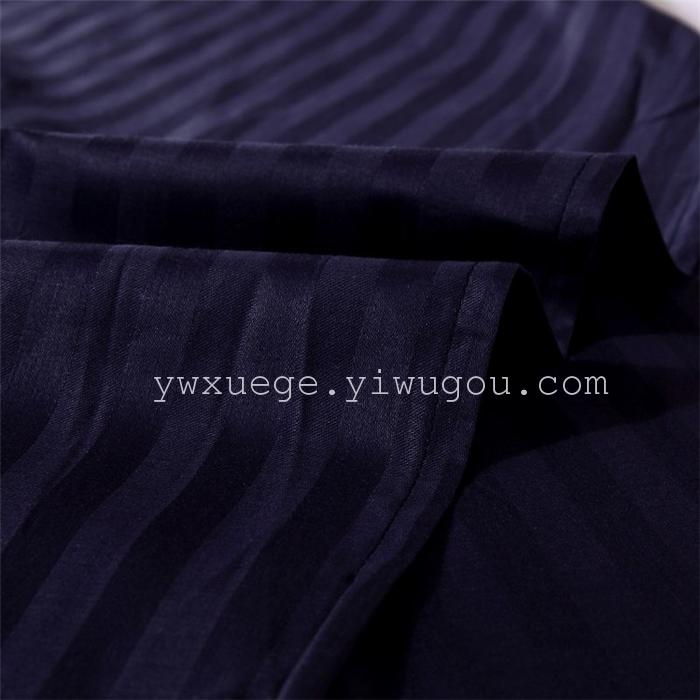 Hotel room hotel dedicated four-piece bedding set Cotton satin solid color satin Suite four set wholesale custom-made a golden