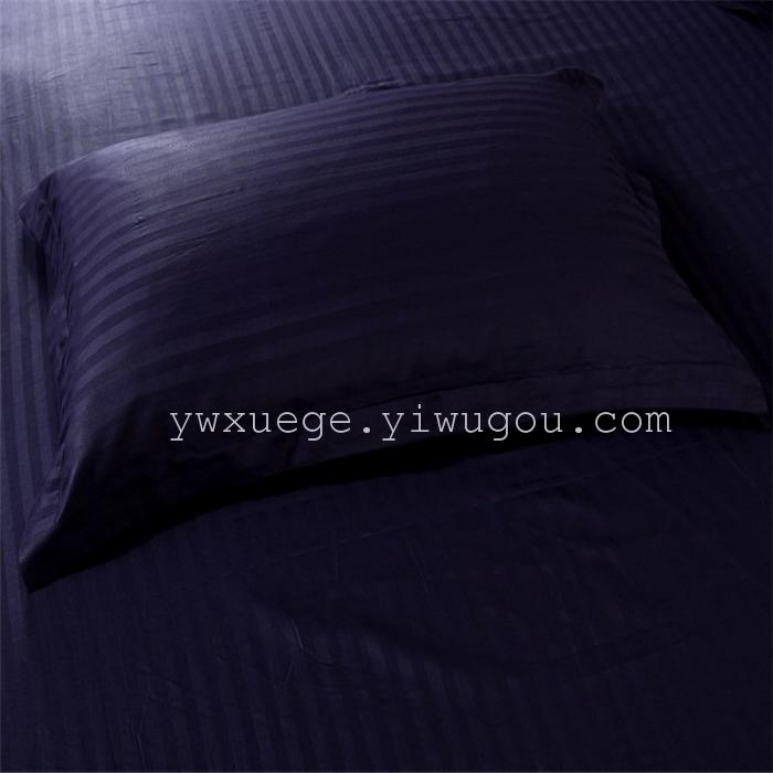 Hotel room hotel dedicated four-piece bedding set Cotton satin solid color satin Suite four set wholesale custom-made a golden
