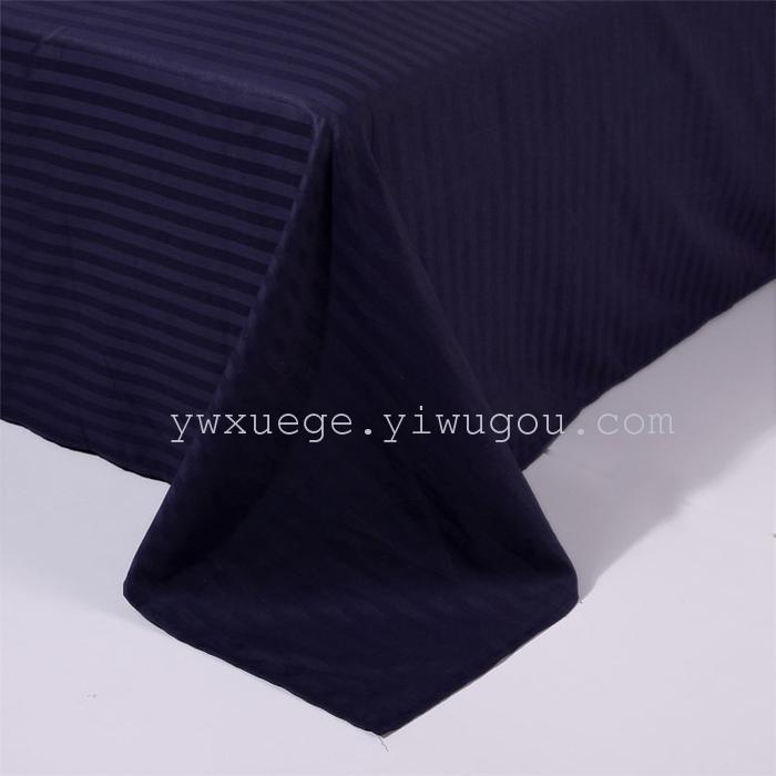 Hotel room hotel dedicated four-piece bedding set Cotton satin solid color satin Suite four set wholesale custom-made a golden