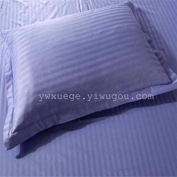 Hotel room hotel dedicated four-piece bedding set Cotton satin solid color satin Suite four set wholesale custom-made a golden