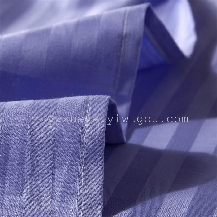 Hotel room hotel dedicated four-piece bedding set Cotton satin solid color satin Suite four set wholesale custom-made a golden