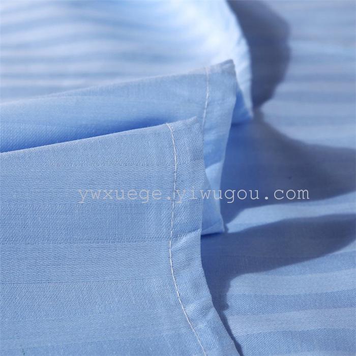 Hotel room hotel dedicated four-piece bedding set Cotton satin solid color satin Suite four set wholesale custom-made a golden