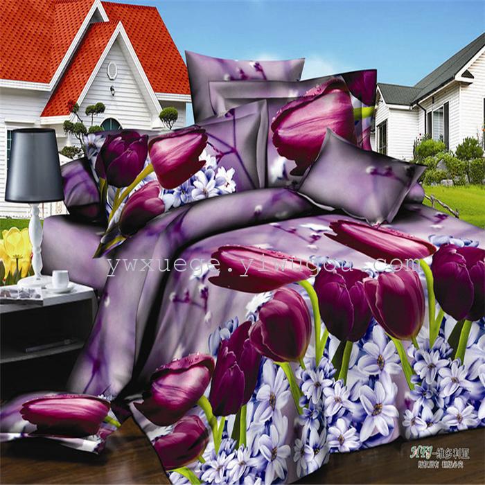 Polyester cotton exporting authentic winter 3D factory outlets scattered active printing bedding set of four---luminous journey Polyester cotton exporting authentic winter 3D factory outlets scattered active printing bedding set of four---luminous journey