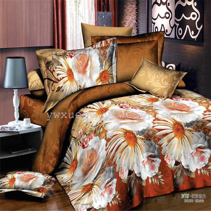 Polyester cotton exporting authentic winter 3D factory outlets scattered active printing bedding set of four---luminous journey Polyester cotton exporting authentic winter 3D factory outlets scattered active printing bedding set of four---luminous journey