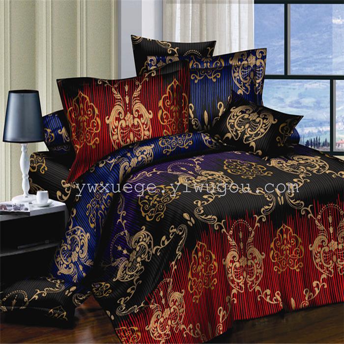 Polyester cotton exporting authentic winter 3D factory outlets scattered active printing bedding set of four---luminous journey Polyester cotton exporting authentic winter 3D factory outlets scattered active printing bedding set of four---luminous journey