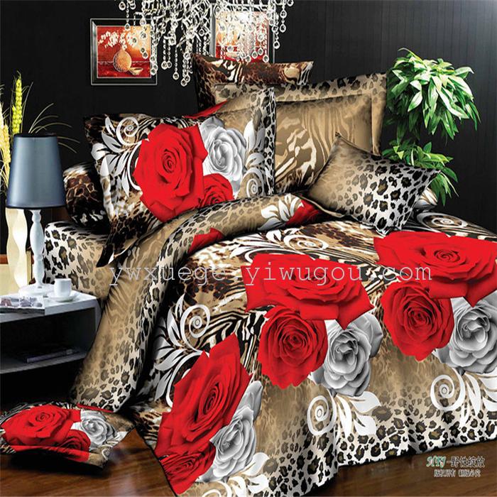 Polyester cotton exporting authentic winter 3D factory outlets scattered active printing bedding set of four---luminous journey Polyester cotton exporting authentic winter 3D factory outlets scattered active printing bedding set of four---luminous journey