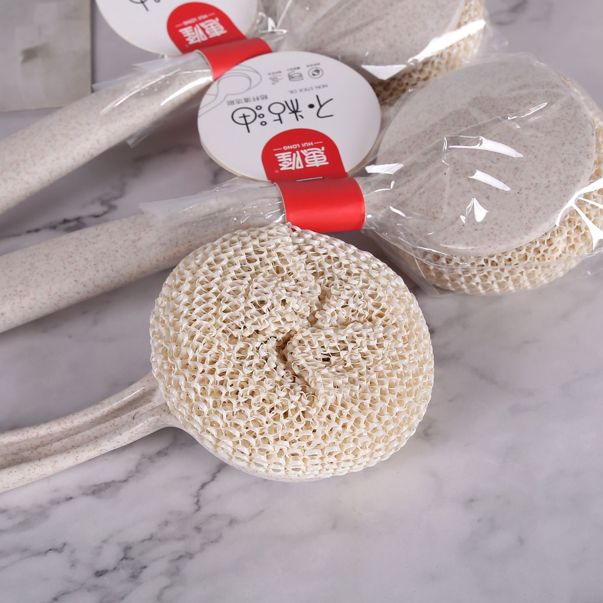 Factory direct wheat straw pot Brush Kitchen Wash dishes Brush household cleaning can hang multi-functional Cleaning Brush wholesale