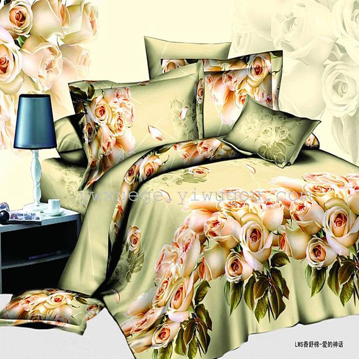 Twill active 3D stereo version spent four set bedding factory direct polyester printed Twill four set bedding set of four Twill active 3D stereo version spent four set bedding factory direct polyester printed Twill four set bedding set of four