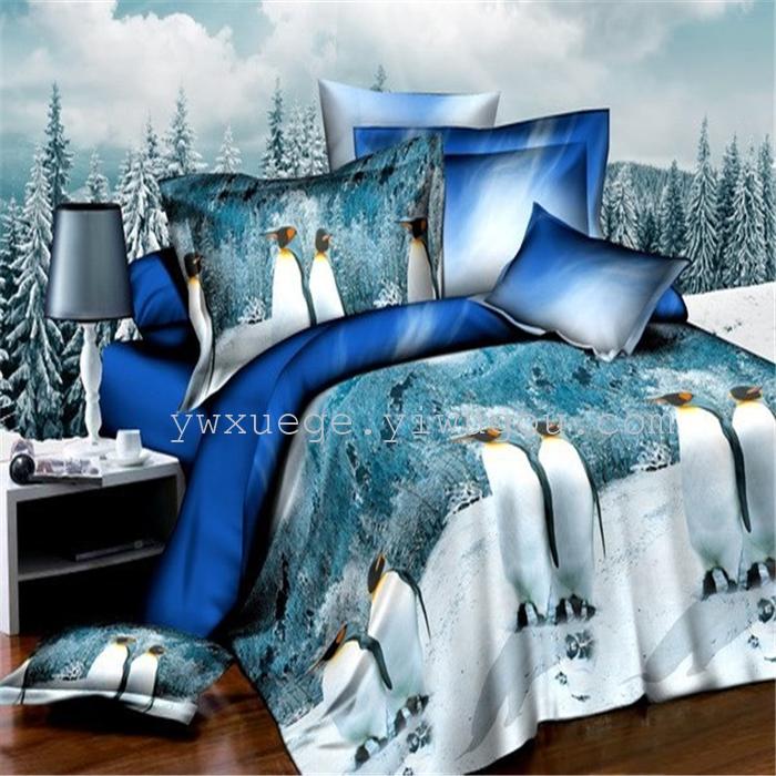 Twill active 3D stereo version spent four set bedding factory direct polyester printed Twill four set bedding set of four Twill active 3D stereo version spent four set bedding factory direct polyester printed Twill four set bedding set of four