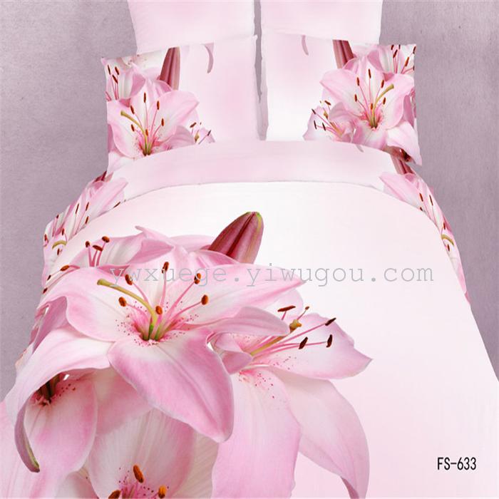 Factory direct sale 2013 fashion boutique cotton 3D ink-wash paintings made of four-piece bedding set Factory direct sale 2013 fashion boutique cotton 3D ink-wash paintings made of four-piece bedding set