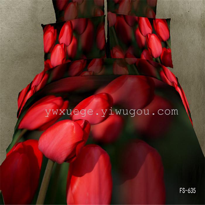 Factory direct sale 2013 fashion boutique cotton 3D ink-wash paintings made of four-piece bedding set Factory direct sale 2013 fashion boutique cotton 3D ink-wash paintings made of four-piece bedding set