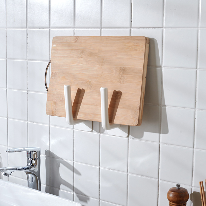 Kitchen Tissue Plastic Wrap Rack Punch-Free Wall-Mounted Roll Paper Storage Rack Freshness Protection Package Pot Lid Rack Wholesale