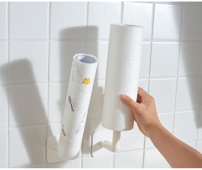 Kitchen Tissue Plastic Wrap Rack Punch-Free Wall-Mounted Roll Paper Storage Rack Freshness Protection Package Pot Lid Rack Wholesale Kitchen Tissue Plastic Wrap Rack Punch-Free Wall-Mounted Roll Paper Storage Rack Freshness Protection Package Pot Lid Rack Wholesale