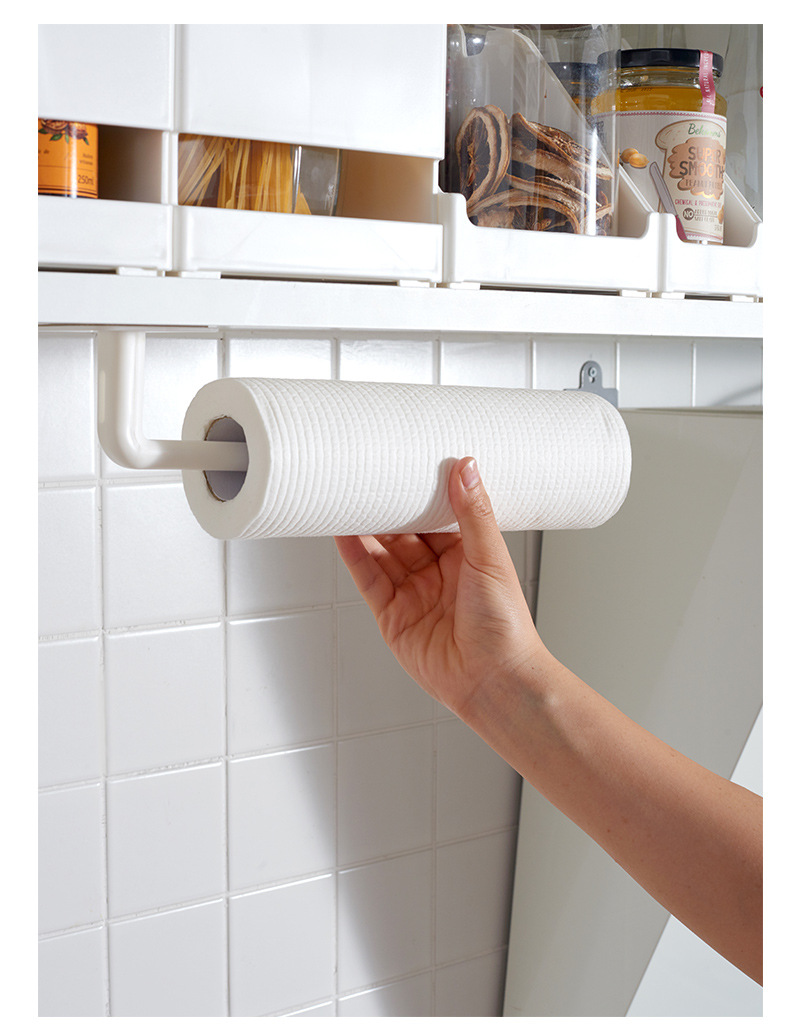 Kitchen Tissue Plastic Wrap Rack Punch-Free Wall-Mounted Roll Paper Storage Rack Freshness Protection Package Pot Lid Rack Wholesale Kitchen Tissue Plastic Wrap Rack Punch-Free Wall-Mounted Roll Paper Storage Rack Freshness Protection Package Pot Lid Rack Wholesale