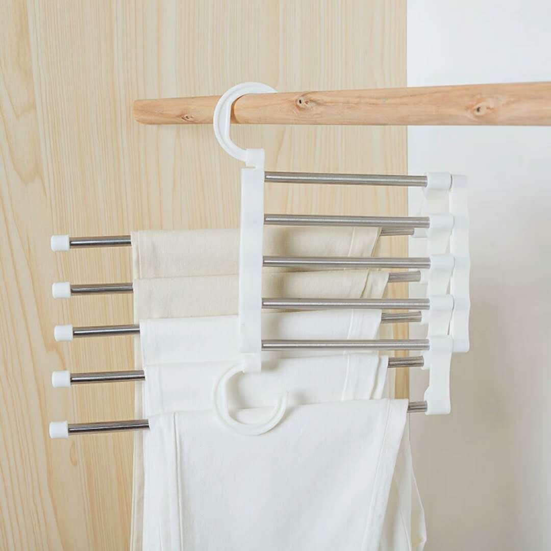 5 in Magical magic telescopic pants rack stainless steel multifunctional airing rack multilayer receive a fold to hang pants racks 5 in Magical magic telescopic pants rack stainless steel multifunctional airing rack multilayer receive a fold to hang pants racks