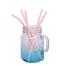 The New plastic wrap straw rainbow film straw degradable party pearl film straw customization The New plastic wrap straw rainbow film straw degradable party pearl film straw customization