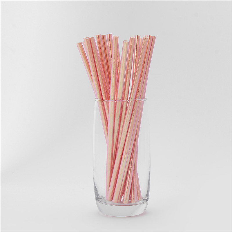 The New plastic wrap straw rainbow film straw degradable party pearl film straw customization The New plastic wrap straw rainbow film straw degradable party pearl film straw customization
