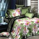 Bedding set of four foreign trade activity green dyeing and printing polyester four set bedding factory outlets---flower whisper