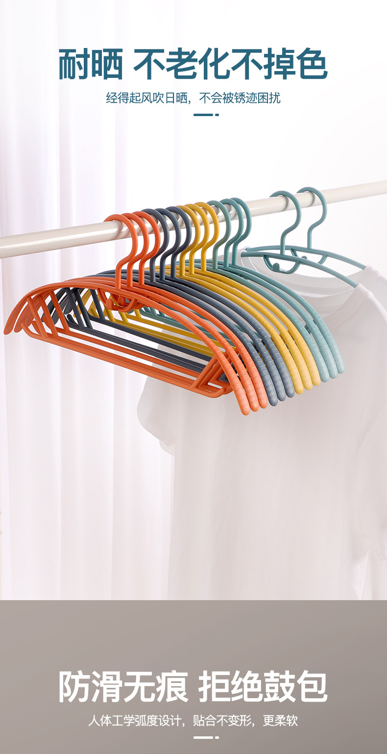 Household Minimalist Drying Semicircle Hanger Dormitory Hang the Clothes Coat and Cap Chapelet Plastic Thickened Non-Slip Clothes Hanger Household Minimalist Drying Semicircle Hanger Dormitory Hang the Clothes Coat and Cap Chapelet Plastic Thickened Non-Slip Clothes Hanger