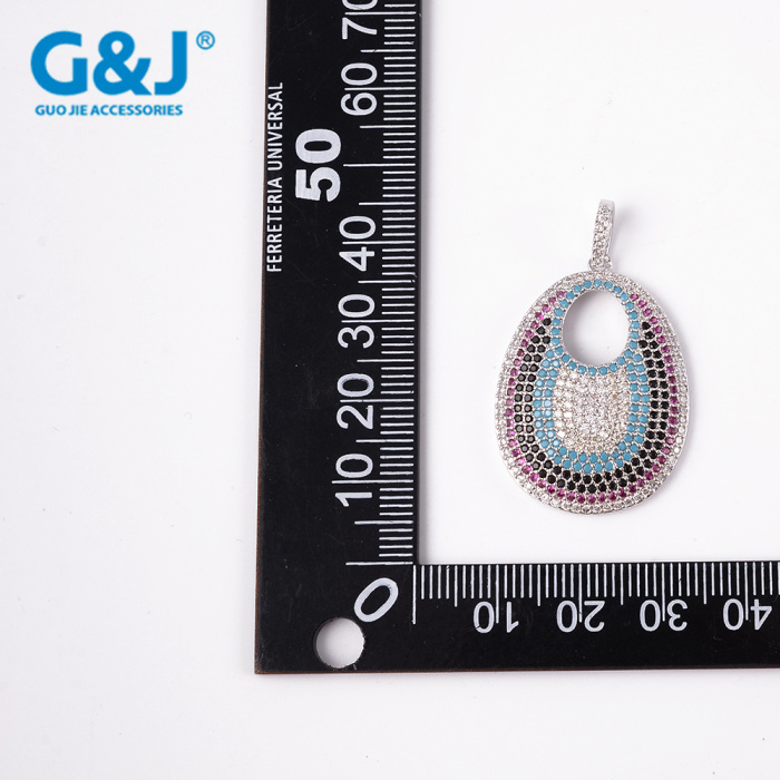 Boutique heat sale micro - set four-leaf blade necklace hang zircon neck chain hang piece DIY manual Boutique heat sale micro - set four-leaf blade necklace hang zircon neck chain hang piece DIY manual