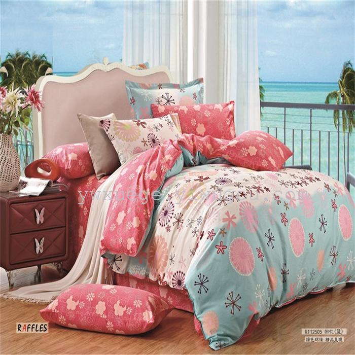 Textile four piece set cotton cotton bedding set of four simple fashion pattern 100% cotton thermal direct manufacturers - Memories (blue) Textile four piece set cotton cotton bedding set of four simple fashion pattern 100% cotton thermal direct manufacturers - Memories (blue)