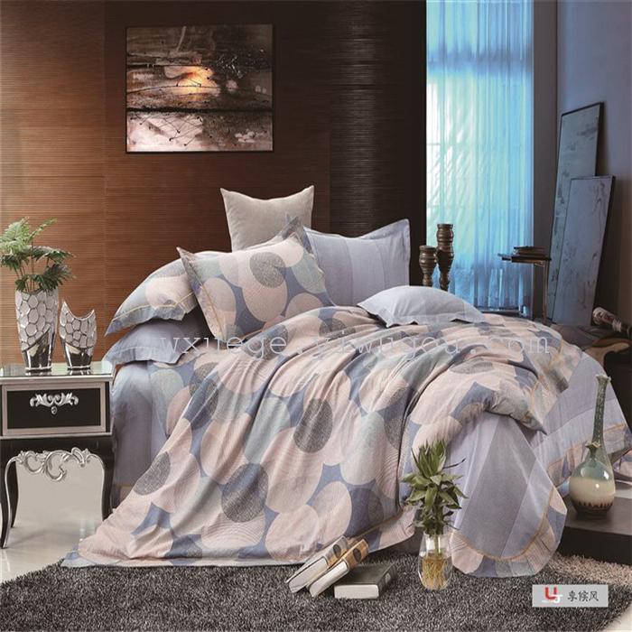 Textile four piece set cotton cotton bedding set of four simple fashion pattern 100% cotton thermal direct manufacturers - Memories (blue) Textile four piece set cotton cotton bedding set of four simple fashion pattern 100% cotton thermal direct manufacturers - Memories (blue)