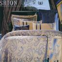 Snow song silk Jacquard home textile cards Premier classic wedding four set bedding set of four set wholesale and retail love in Paris (blue)
