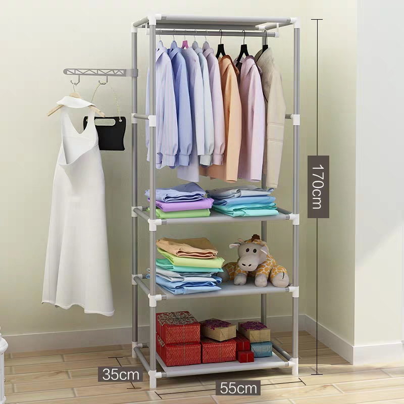 Simple coat and hat rack falls to the ground to hang clothes rack bedroom store room clothes storage shelf contracted modern multifunction