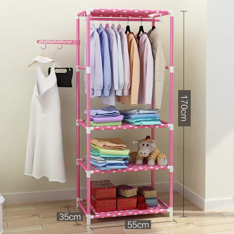 Simple coat and hat rack falls to the ground to hang clothes rack bedroom store room clothes storage shelf contracted modern multifunction