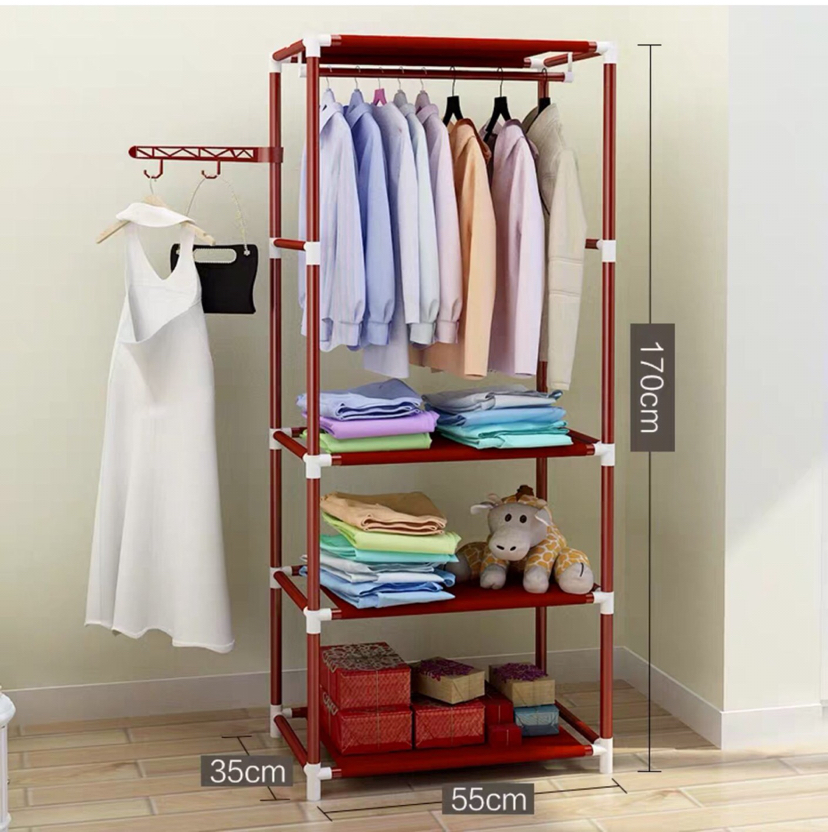 Simple coat and hat rack falls to the ground to hang clothes rack bedroom store room clothes storage shelf contracted modern multifunction