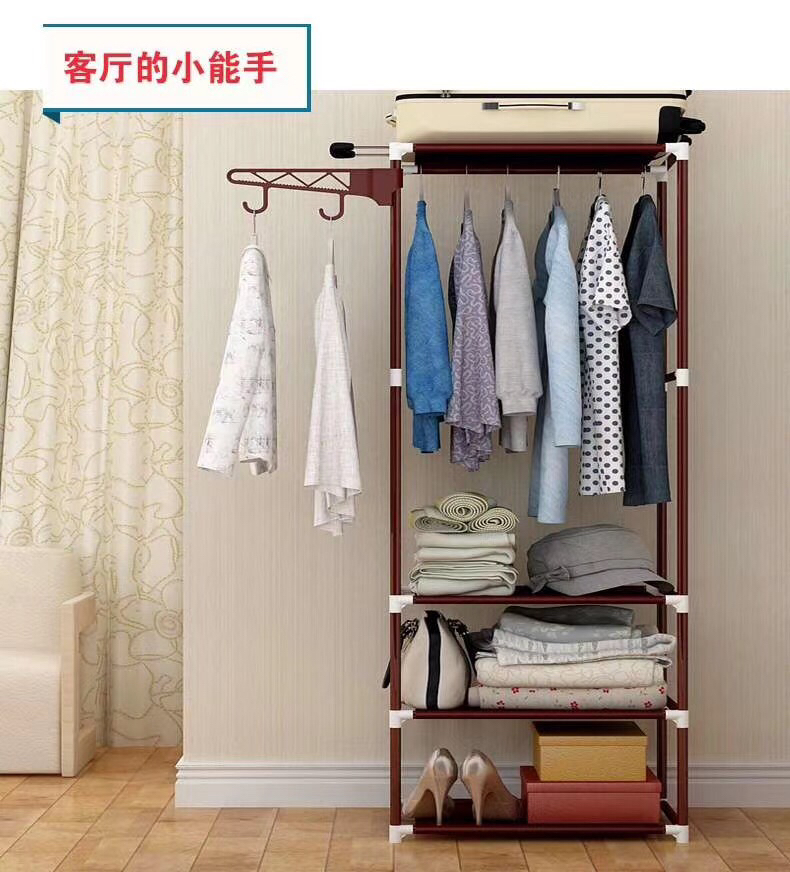 Simple coat and hat rack falls to the ground to hang clothes rack bedroom store room clothes storage shelf contracted modern multifunction
